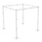 10ft 4 Post Heavy Duty Wedding Backdrop Stage Stand Outdoor Canopy Tent Chuppah